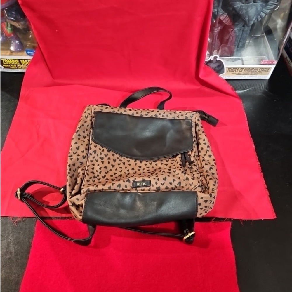 Relic Black and Brown Women's Backpack